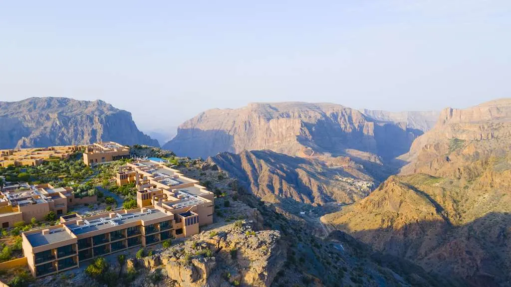 Anantara Al Jabal Al Akhdar Resort: On Site Outdoor/Exterior Mountains View from property Exterior View of Building