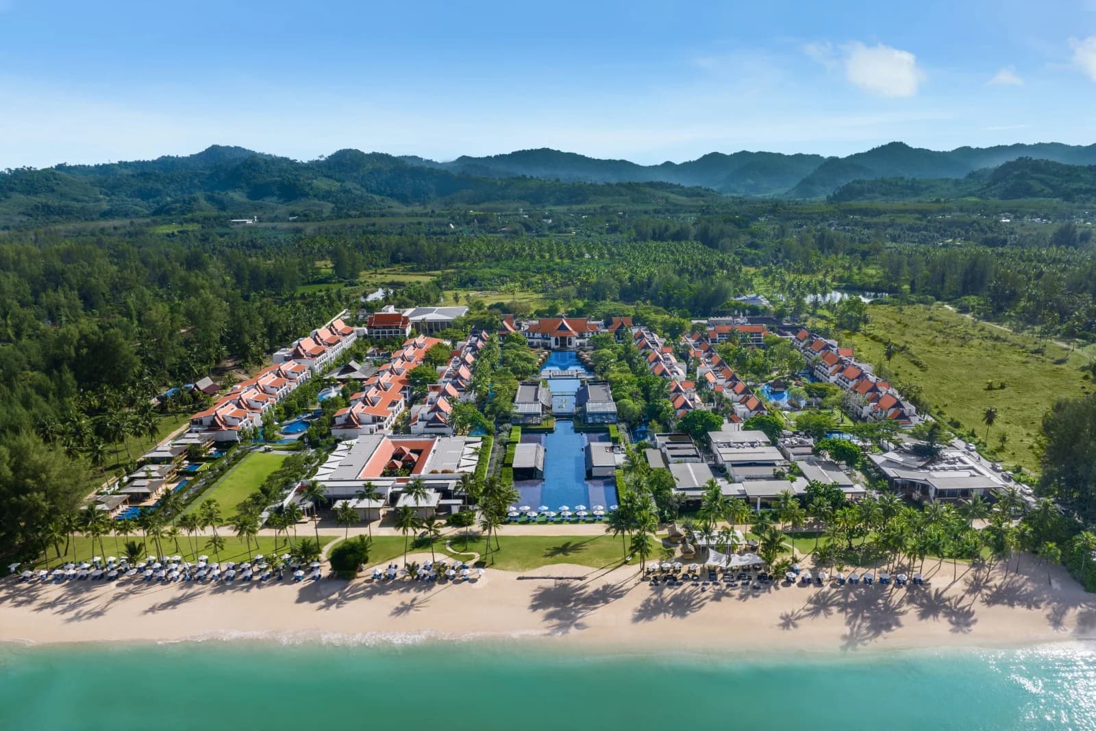 JW Marriott Khao Lak Resort Suites: Aerial View Towards the Mountains